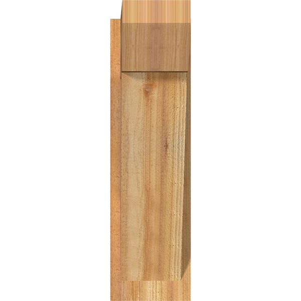 Traditional Slat Rough Sawn Outlooker, Western Red Cedar, 8W X 20D X 28H
